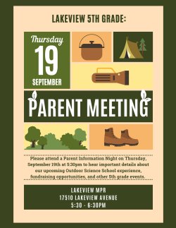 5th Grade Parent Meeting